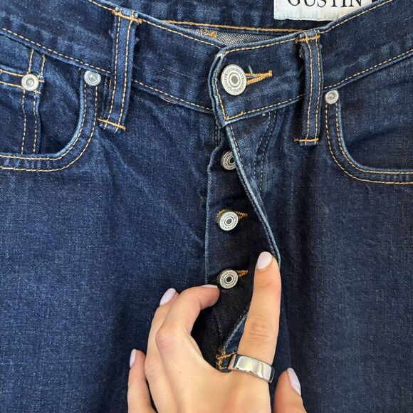 Gustin Men's Straight Jeans - Dark Blue - Picture 2 of 10